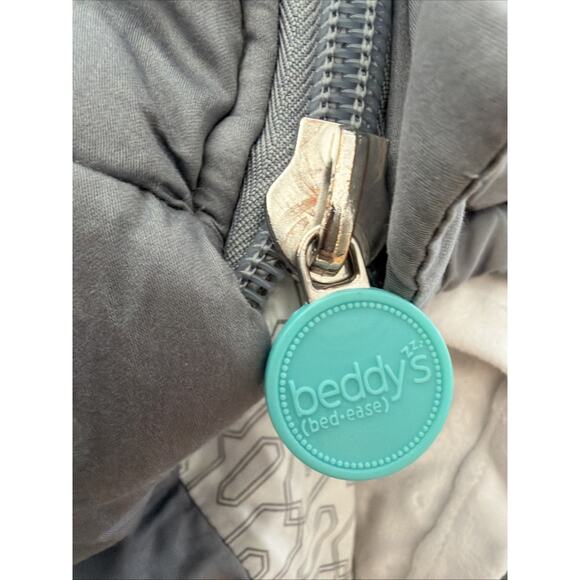 Beddy’s Twin Modern Gray Minky Zipper Bedding Set Comforter Dorm RV CLEAN - Picture 2 of 9